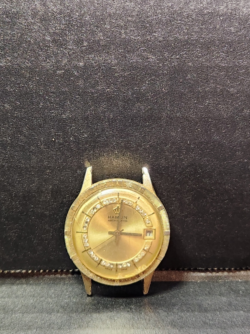Gold-tone Automatic Watch with Date - Gold